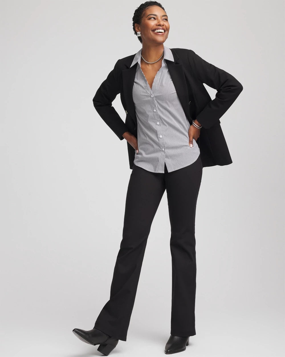 Chico's Great Value | Poplin Stripe Shirt