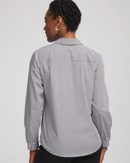 Chico's Great Value | Poplin Stripe Shirt