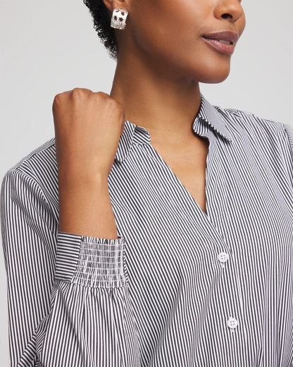 Chico's Great Value | Poplin Stripe Shirt
