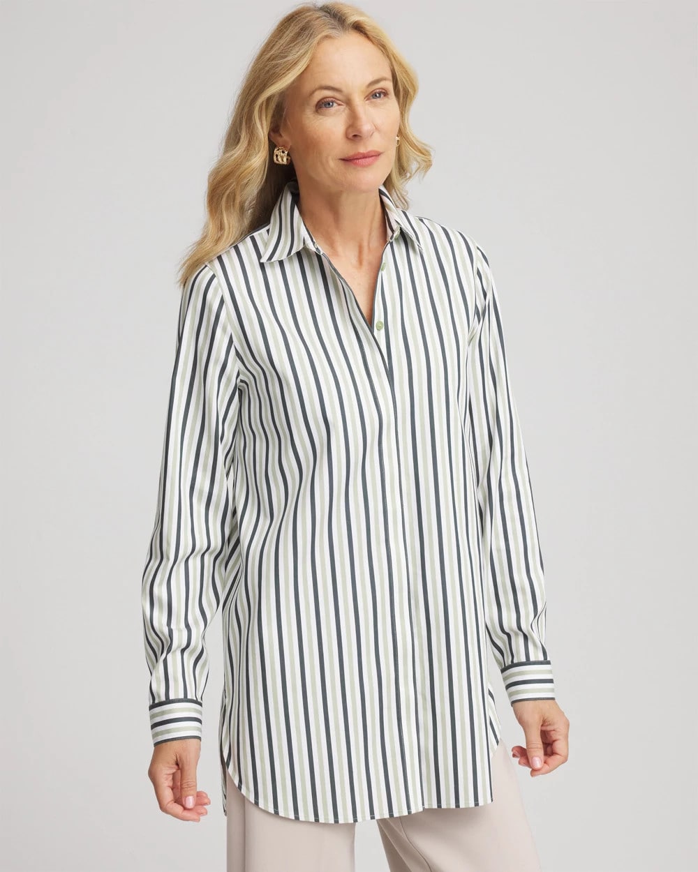 Chico's Value | No Iron™ Striped Shirt