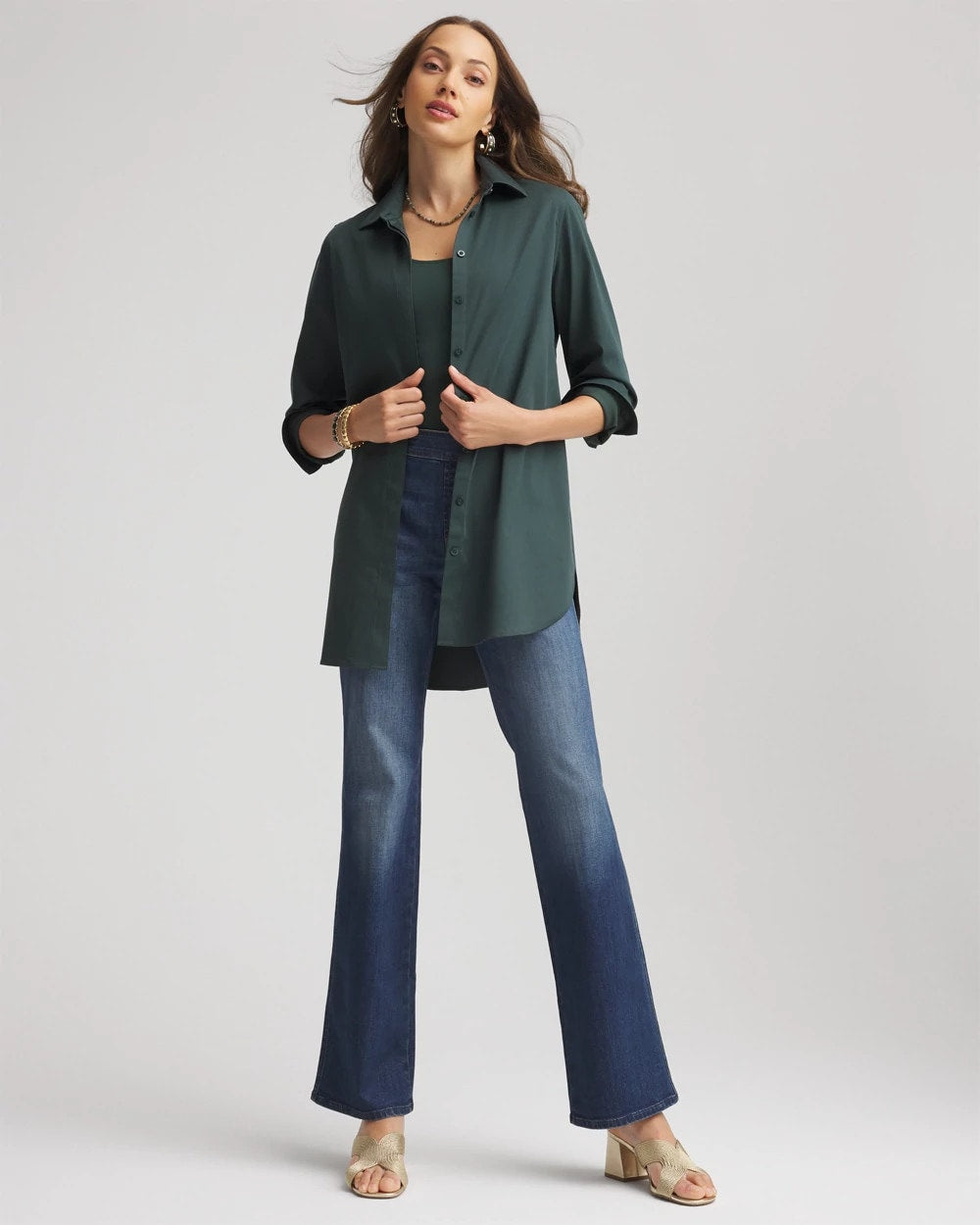 Chico's Deals | No Iron™ Long-Sleeved Tunic