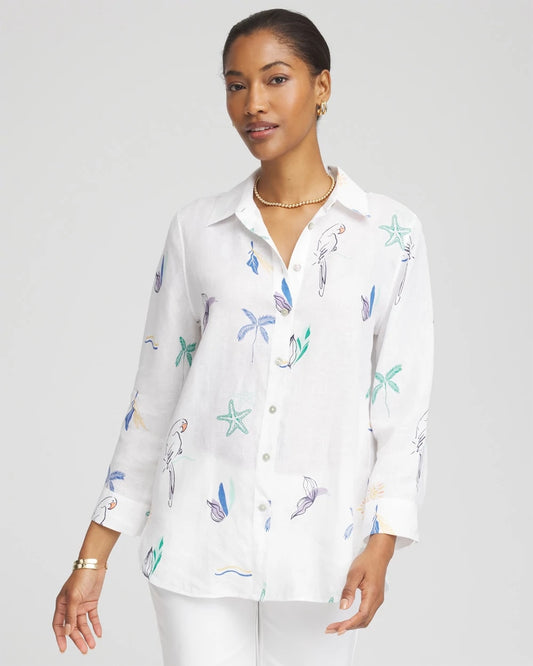Chico's Smart Buy | No Iron™ Island Linen Shirt