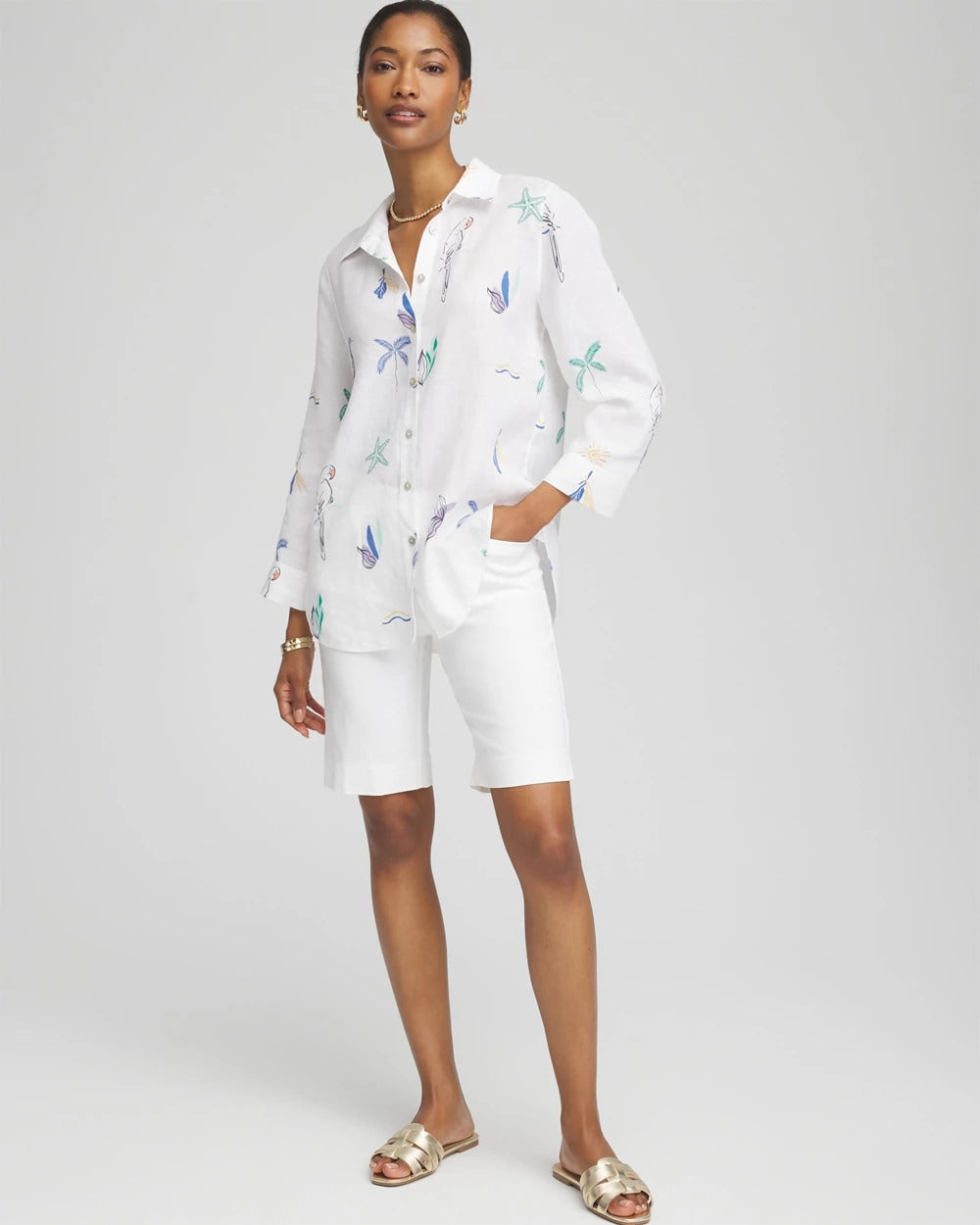 Chico's Smart Buy | No Iron™ Island Linen Shirt