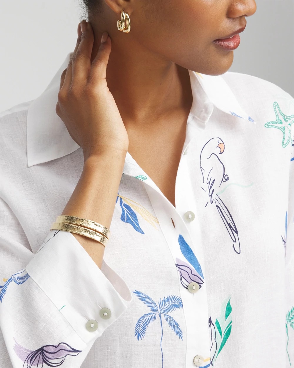 Chico's Smart Buy | No Iron™ Island Linen Shirt