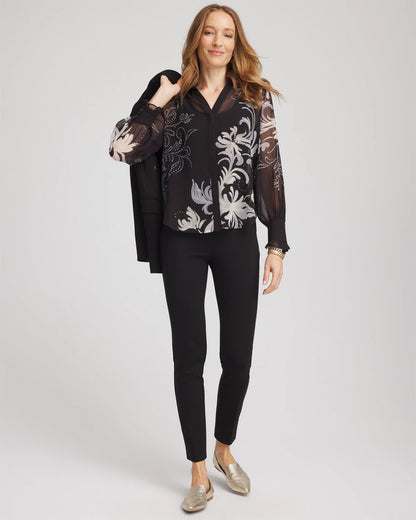 Chico's Classic | Georgette Flow Print Blouse