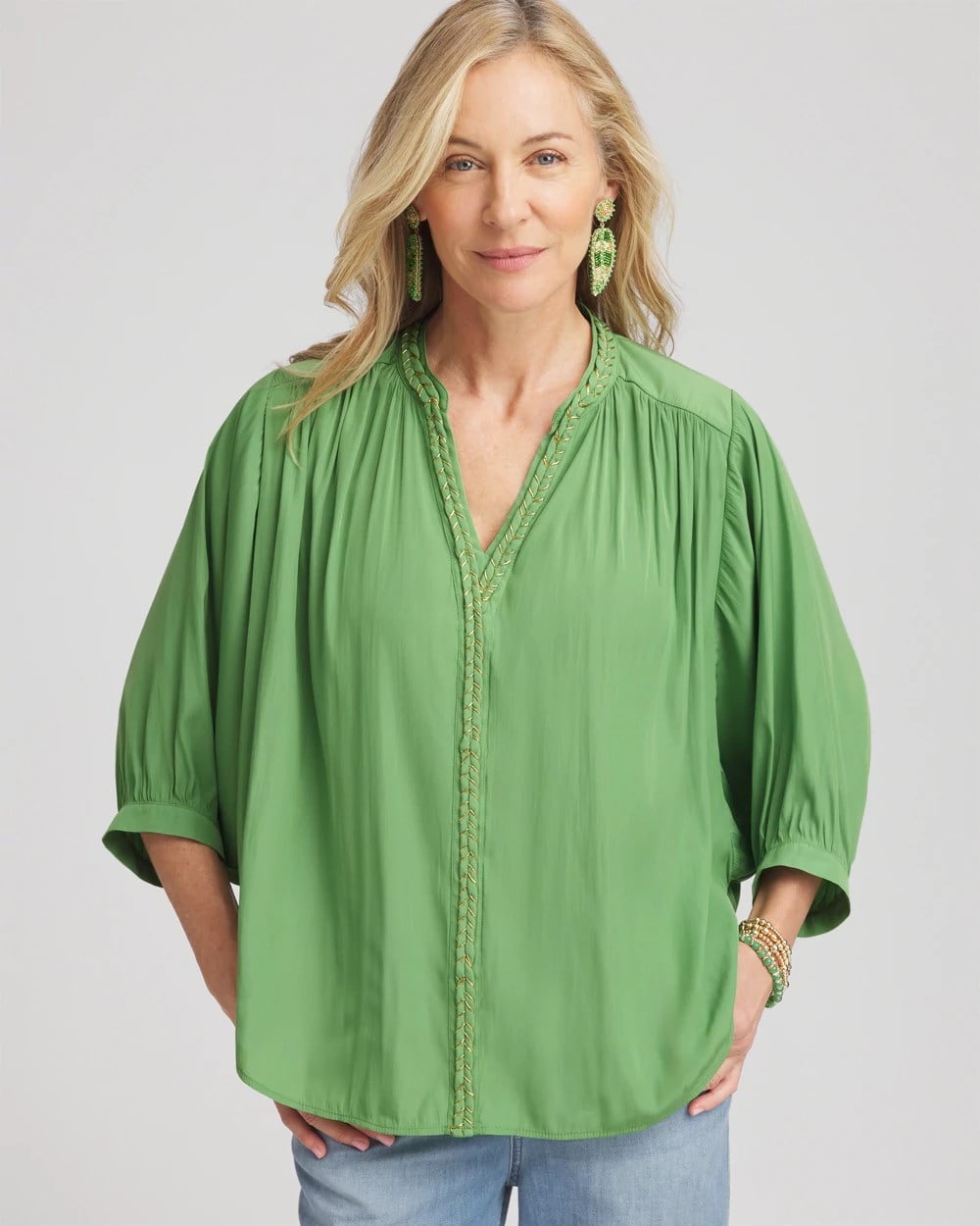 Chico's Discount | Braided Batwing Blouse