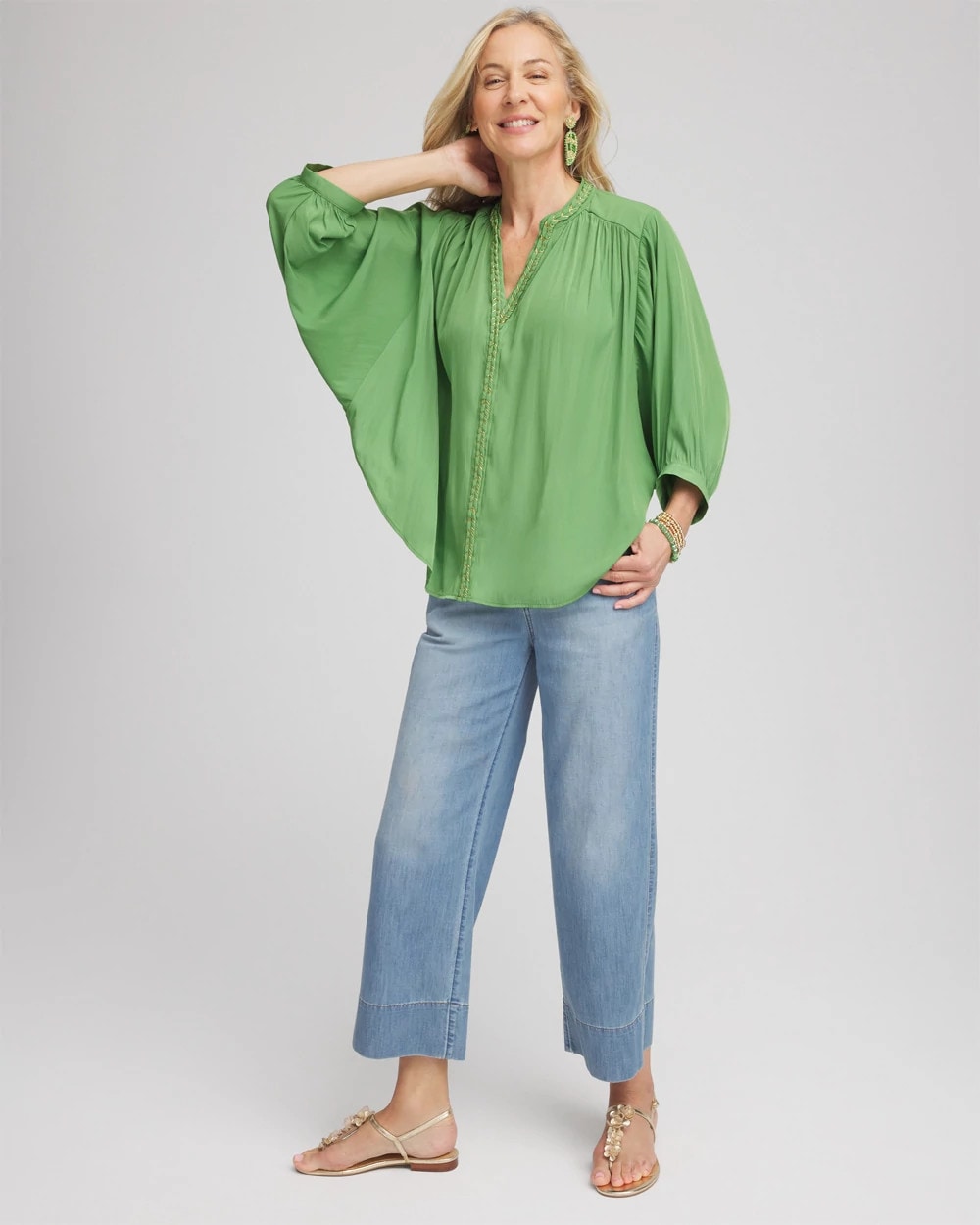 Chico's Discount | Braided Batwing Blouse