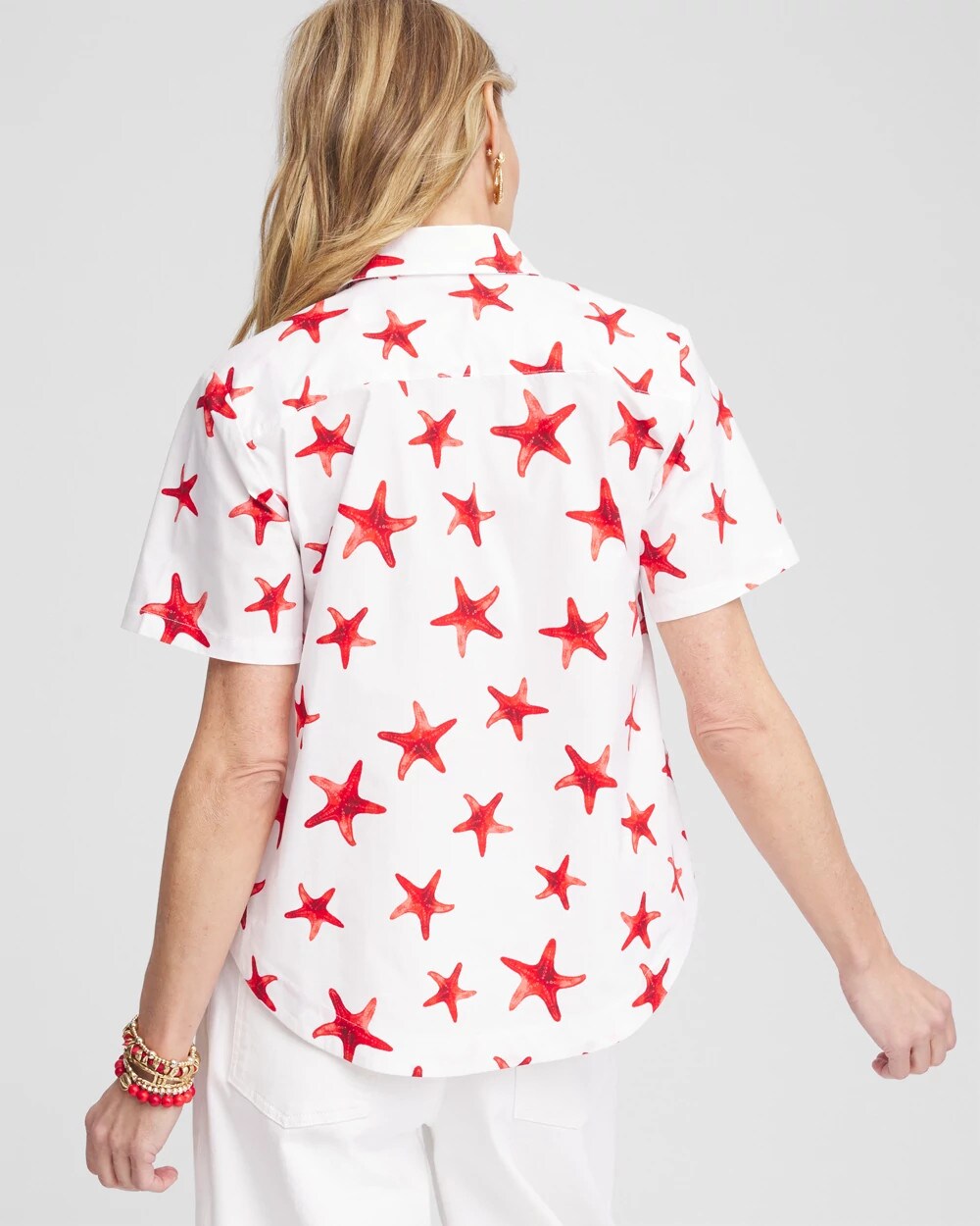 Chico's Trending | Starfish Short Sleeve Swing Shirt