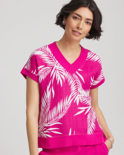Chico's Essential | Zenergy® Tropical Gauze Top