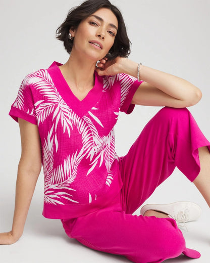 Chico's Essential | Zenergy® Tropical Gauze Top