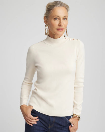 Chico's Premium | Ella Mockneck Sweater