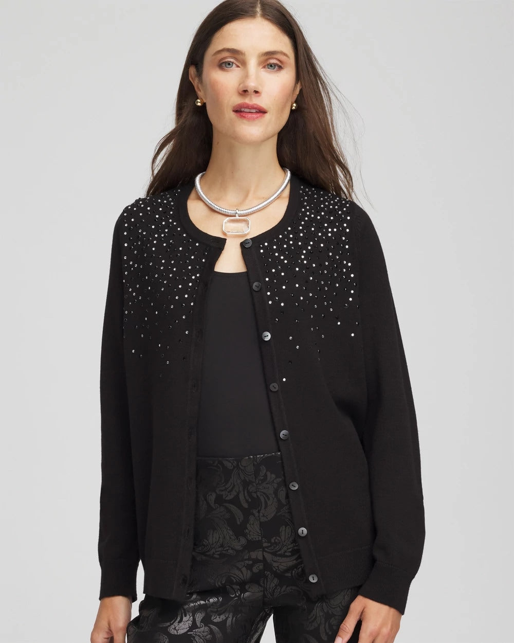 Chico's New | Ombré Rhinestone Cardigan