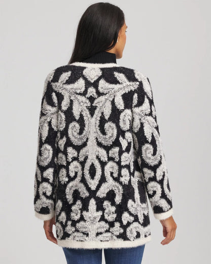 Chico's Smart Buy | Abstract Fuzzy Cardigan