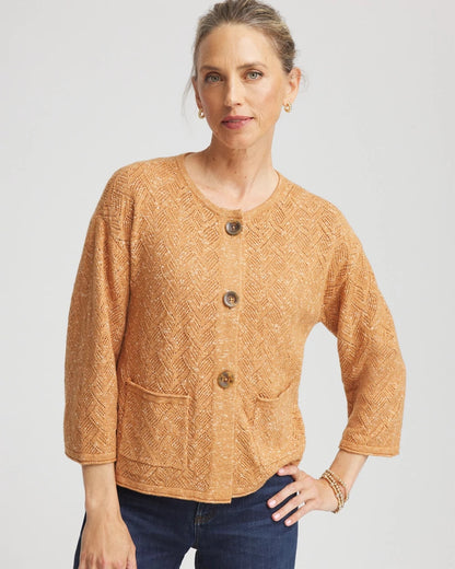 Chico's Hot Sale | Tweed Cropped Sweater