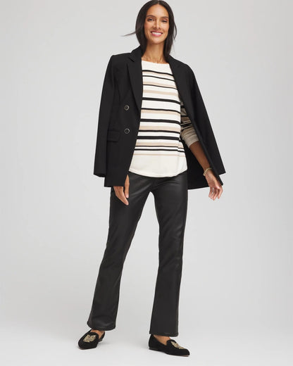 Chico's Premium | Ella Stripe Boatneck Sweater