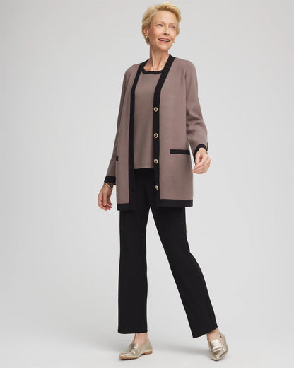 Chico's Trending | Travelers™ Tipped Button-Down Cardigan