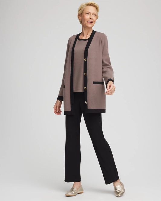 Chico's Trending | Travelers™ Tipped Button-Down Cardigan