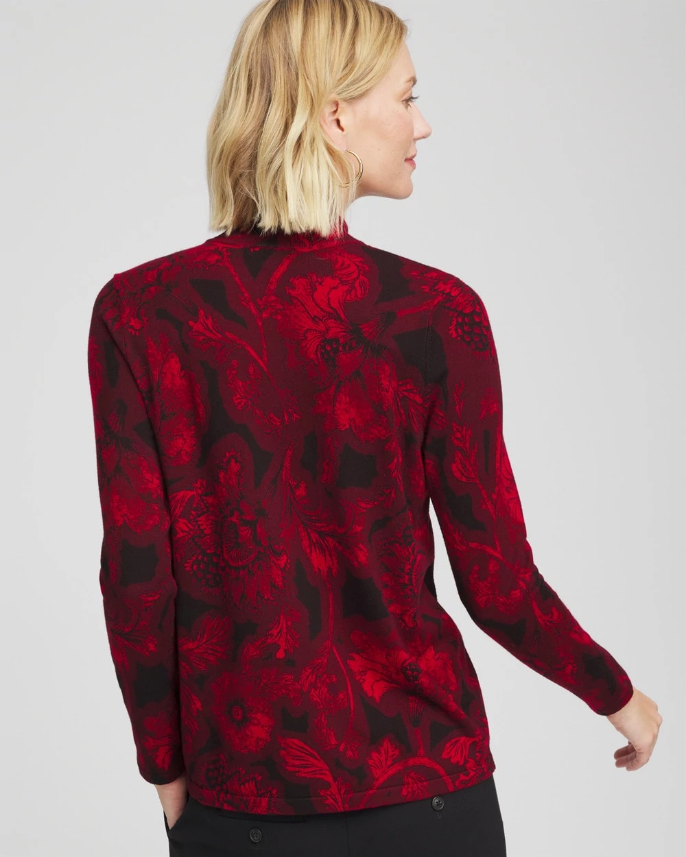 Chico's Best Price | Ella Printed Mockneck Sweater