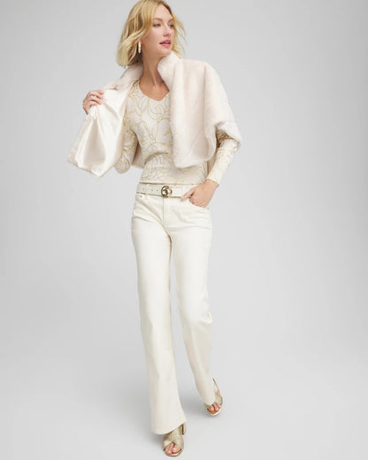 Chico's Best Price | Ella Foiled V-Neck Sweater