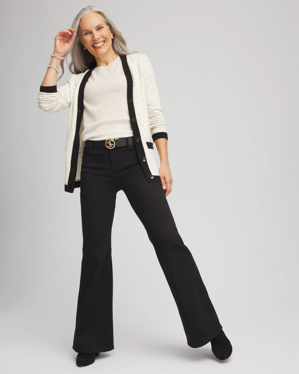 Chico's Popular | Tipped Lady Jacket Cardigan