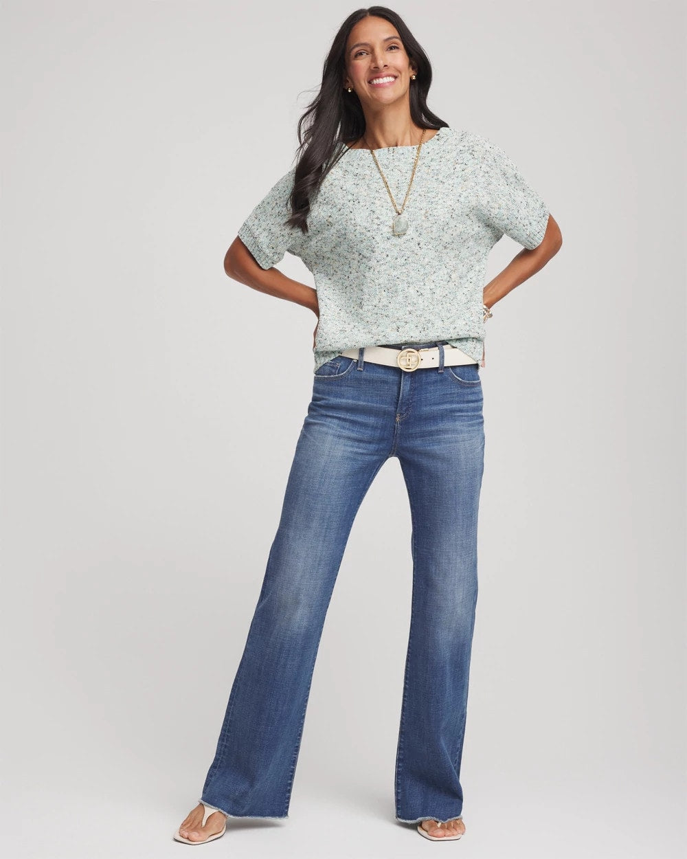 Chico's Classic | Textured Dolman Pullover Sweater