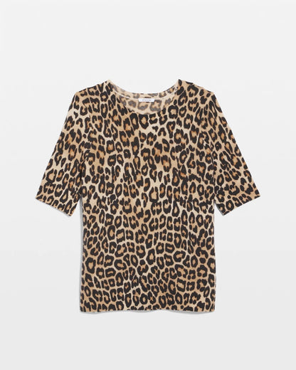 Chico's Trending | Cashmere Animal Elbow-Sleeve Pullover