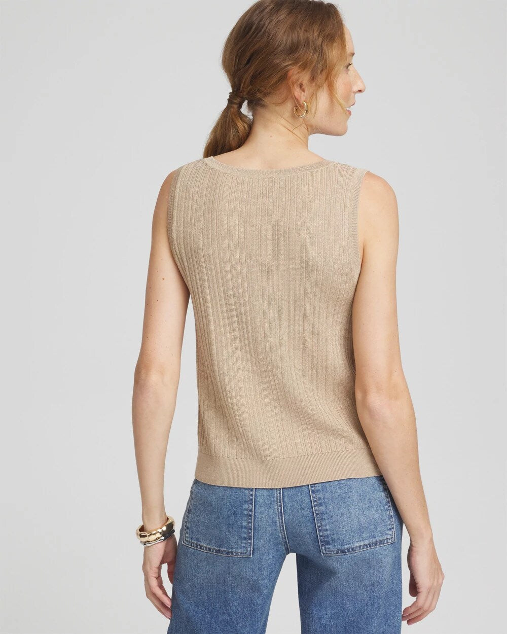 Chico's Best Price | Rib Stitch Pullover Tank