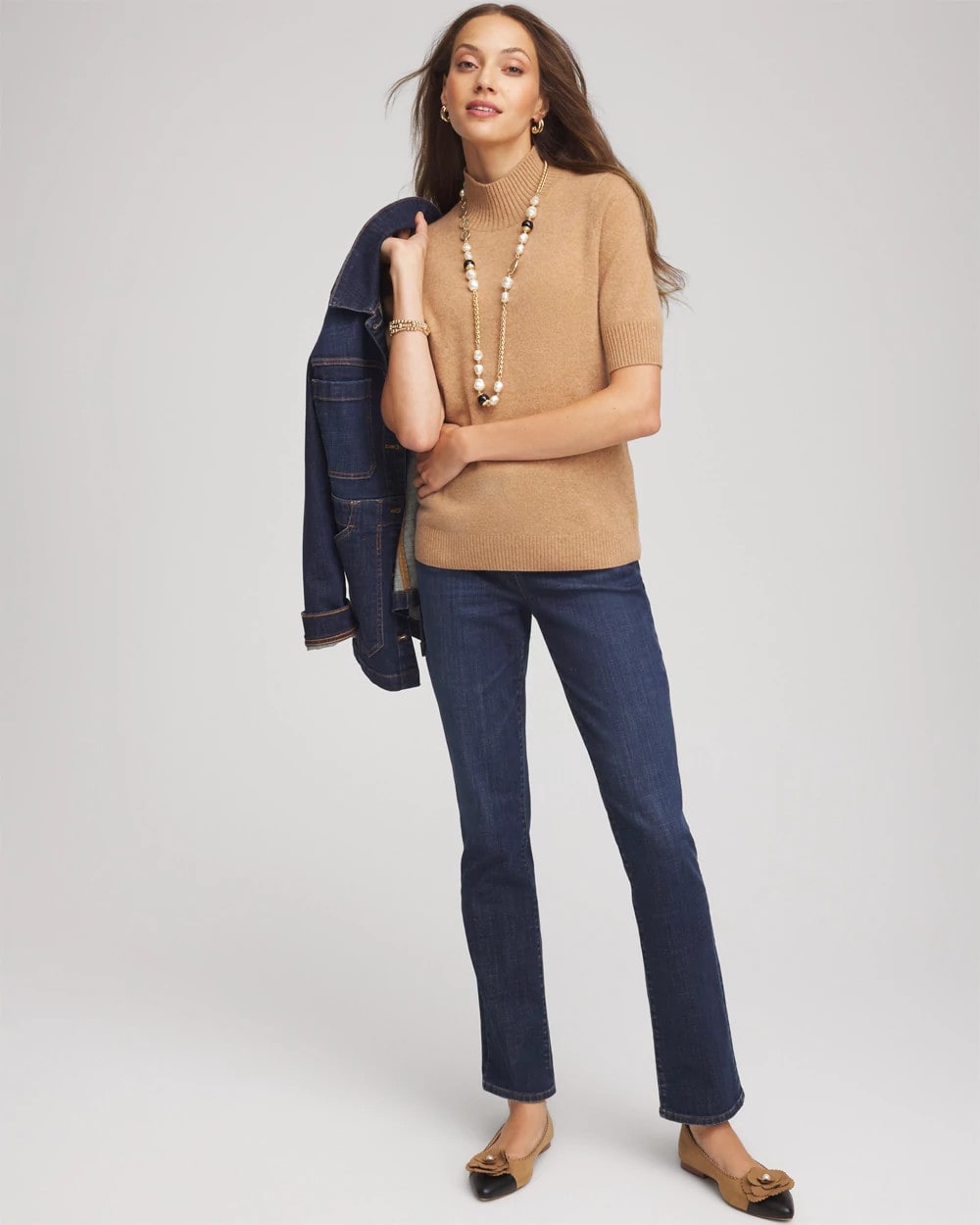 Chico's Value | Cashmere Elbow-Sleeve Sweater