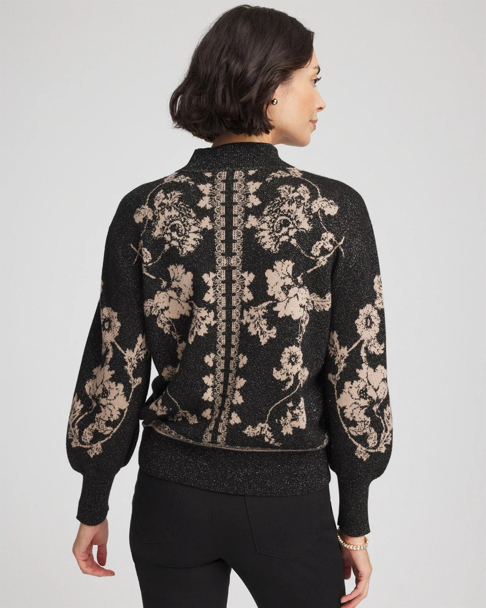 Chico's Best Price | Bryne Jacquard Mockneck Pullover