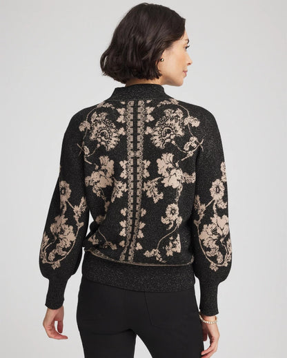 Chico's Best Price | Bryne Jacquard Mockneck Pullover
