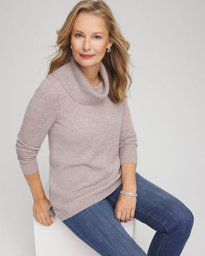 Chico's Deals | Cowlneck Cashmere Pullover Tunic