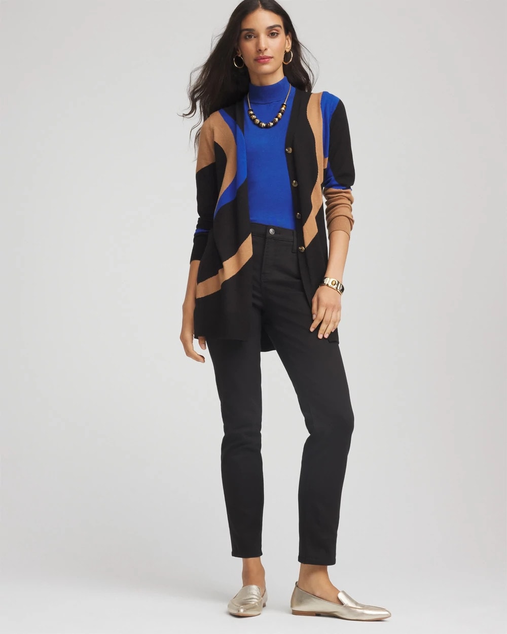 Chico's Customer Favorite | Ella Colorblock Cardigan Sweater