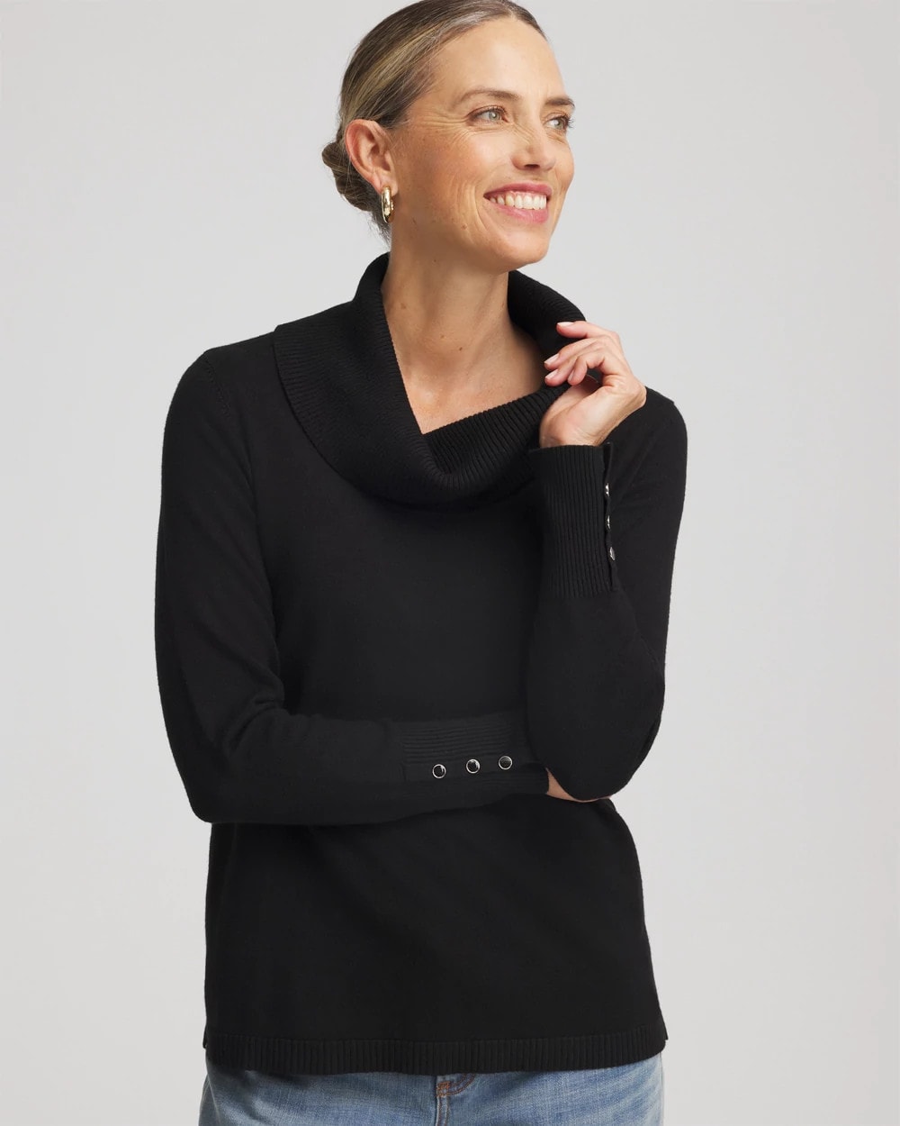 Chico's Featured | Cowlneck Long-Sleeved Sweater