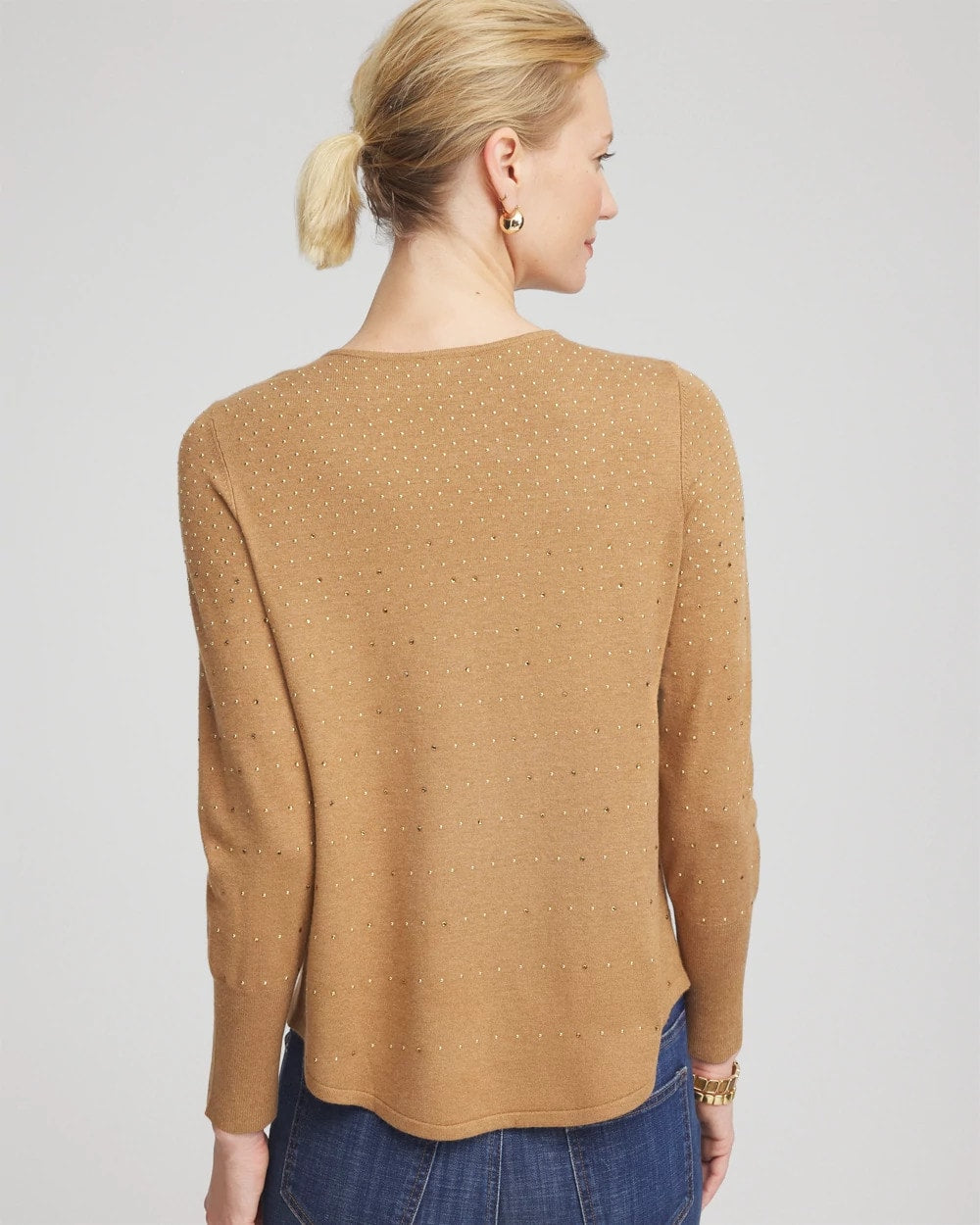Chico's Great Value | Ella V-Neck Embellished Pullover Sweater