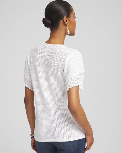 Chico's New | Ocean Motif Pullover Sweater