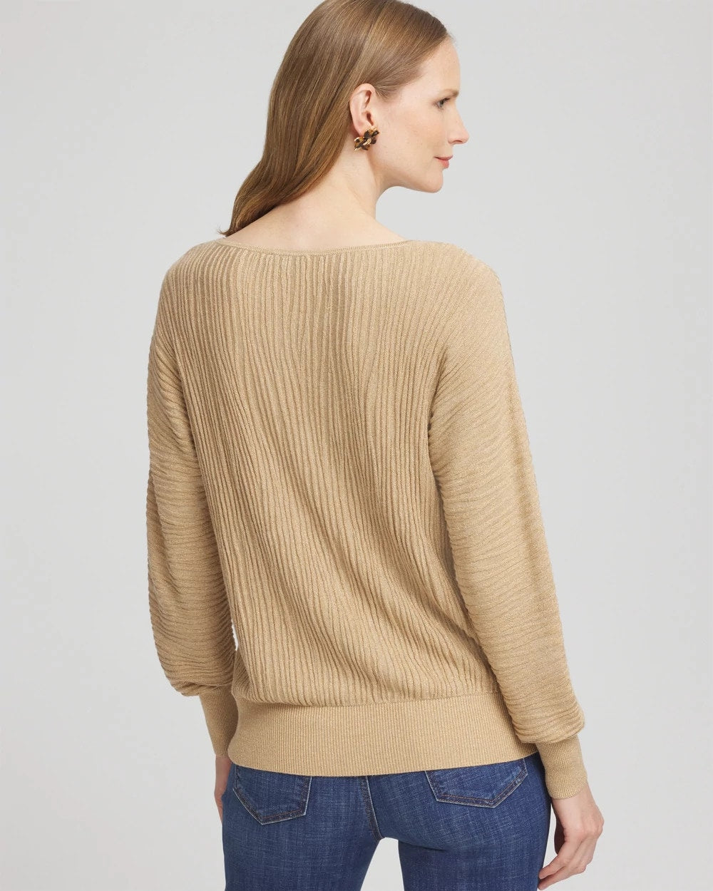 Chico's Best Seller | Textured Zebra Print Dolman Sleeve Sweater