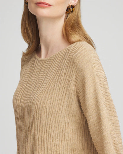 Chico's Best Seller | Textured Zebra Print Dolman Sleeve Sweater