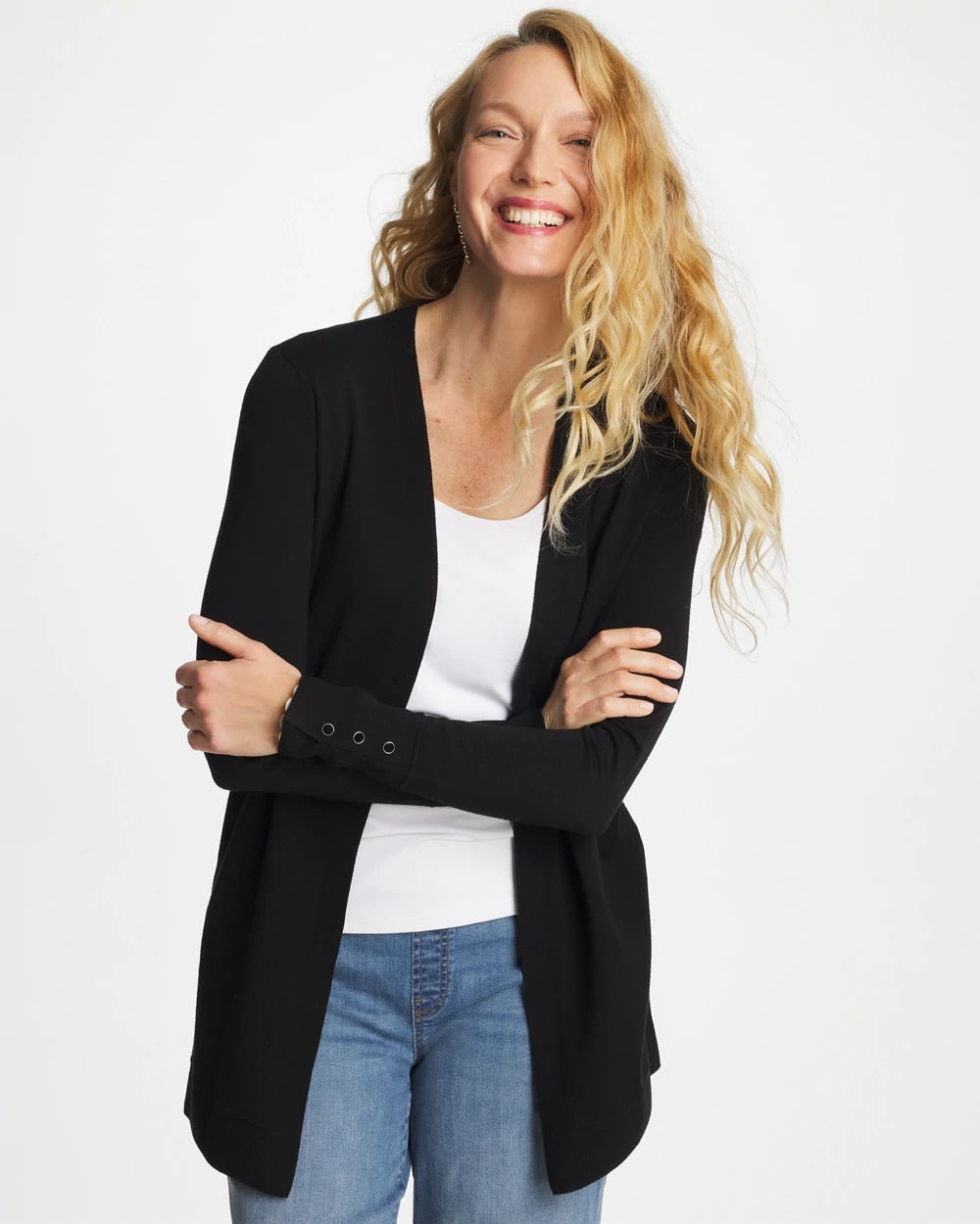 Chico's Exclusive | Ella Ottoman-Trim Cardigan