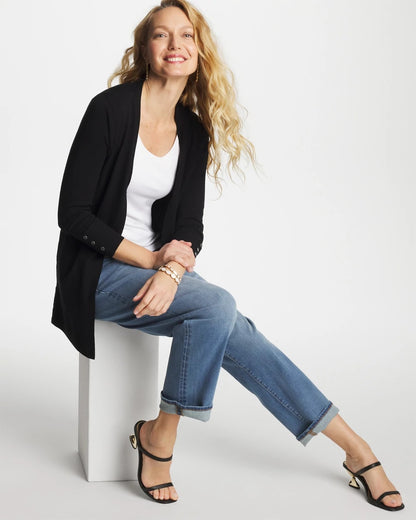 Chico's Exclusive | Ella Ottoman-Trim Cardigan