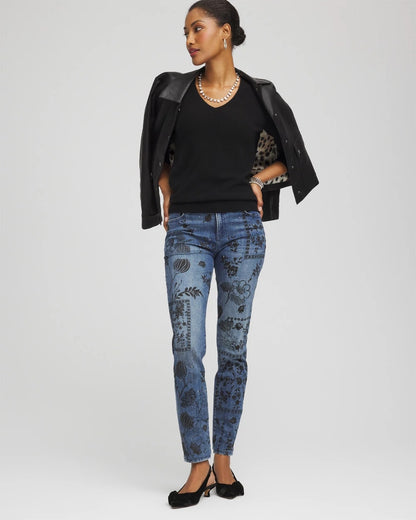 Chico's Discount | Relaxed V-Neck Cashmere Sweater