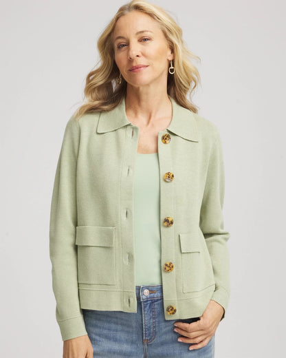 Chico's Recommended | Button-Front Cardigan Jacket