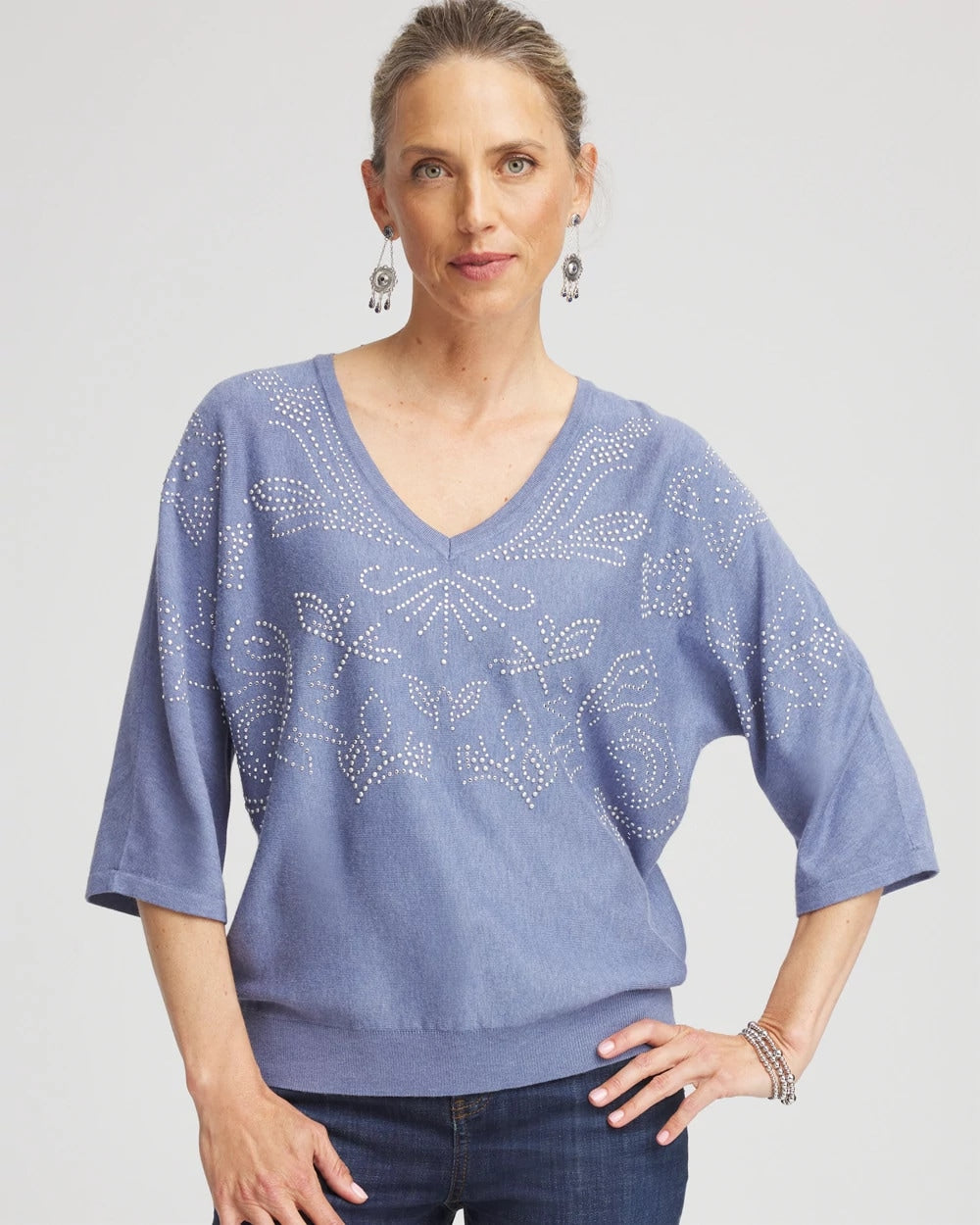 Chico's Signature | Dolman V-Neck Sweater