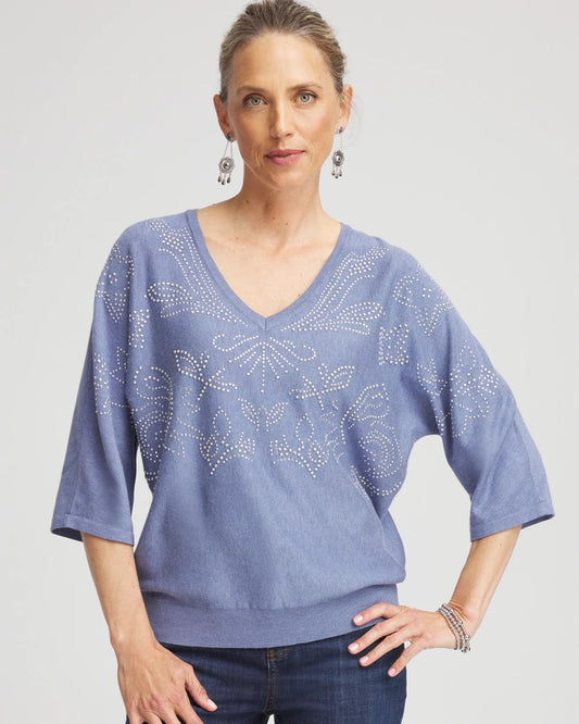 Chico's Signature | Dolman V-Neck Sweater