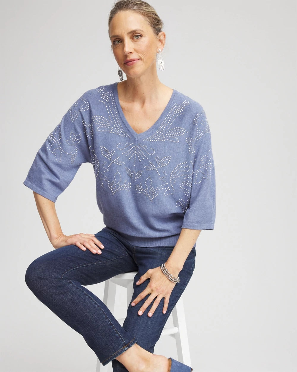 Chico's Signature | Dolman V-Neck Sweater