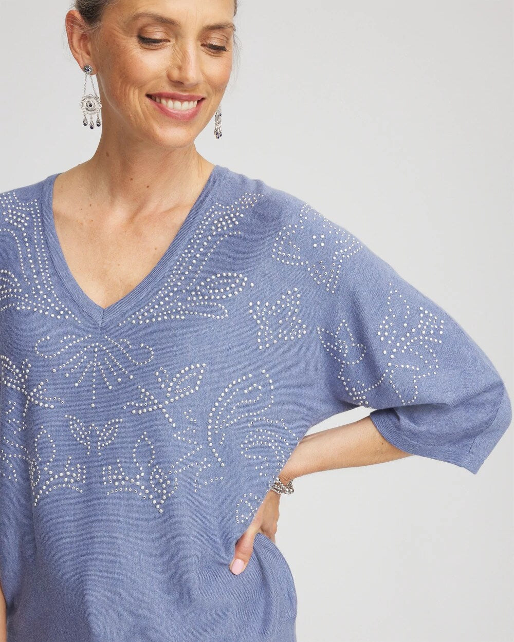 Chico's Signature | Dolman V-Neck Sweater