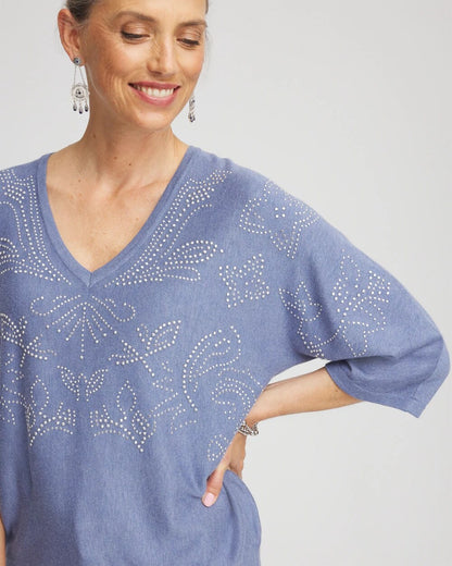 Chico's Signature | Dolman V-Neck Sweater
