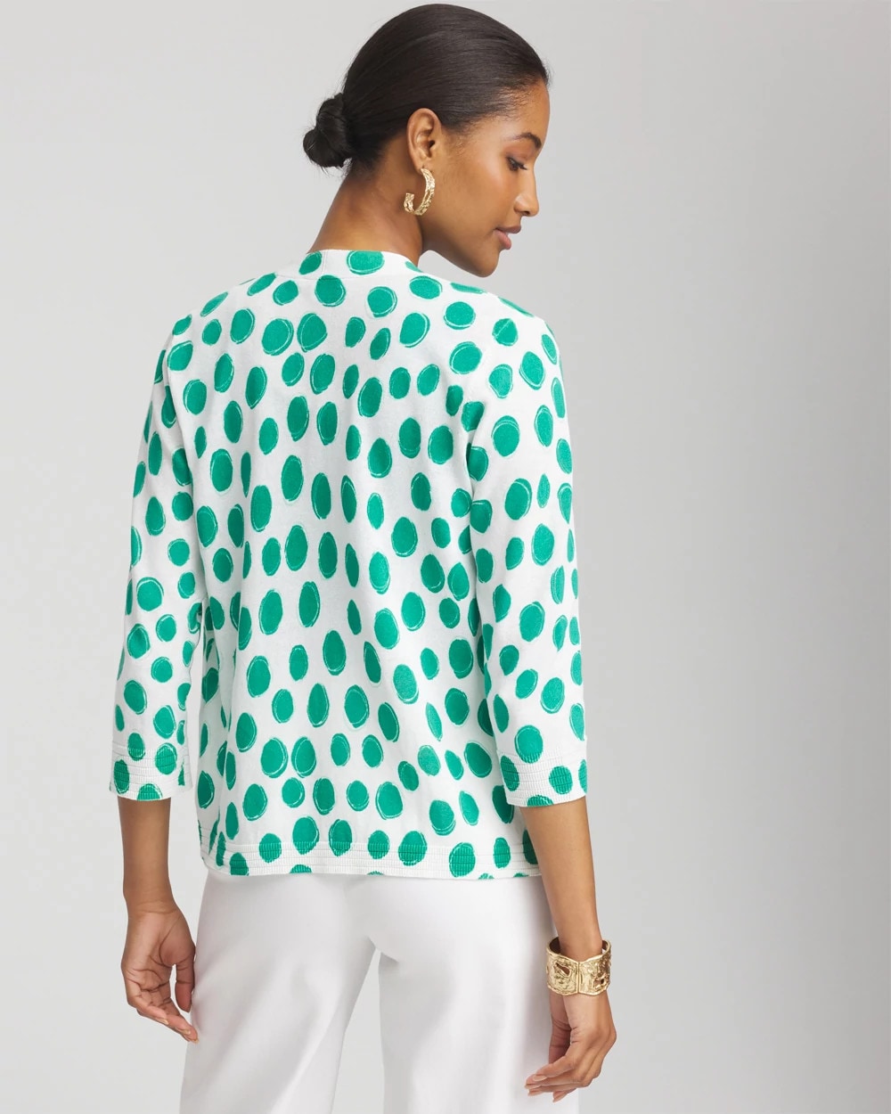 Chico's Essential | Polka-Dot Summer Romance Short Cardigan