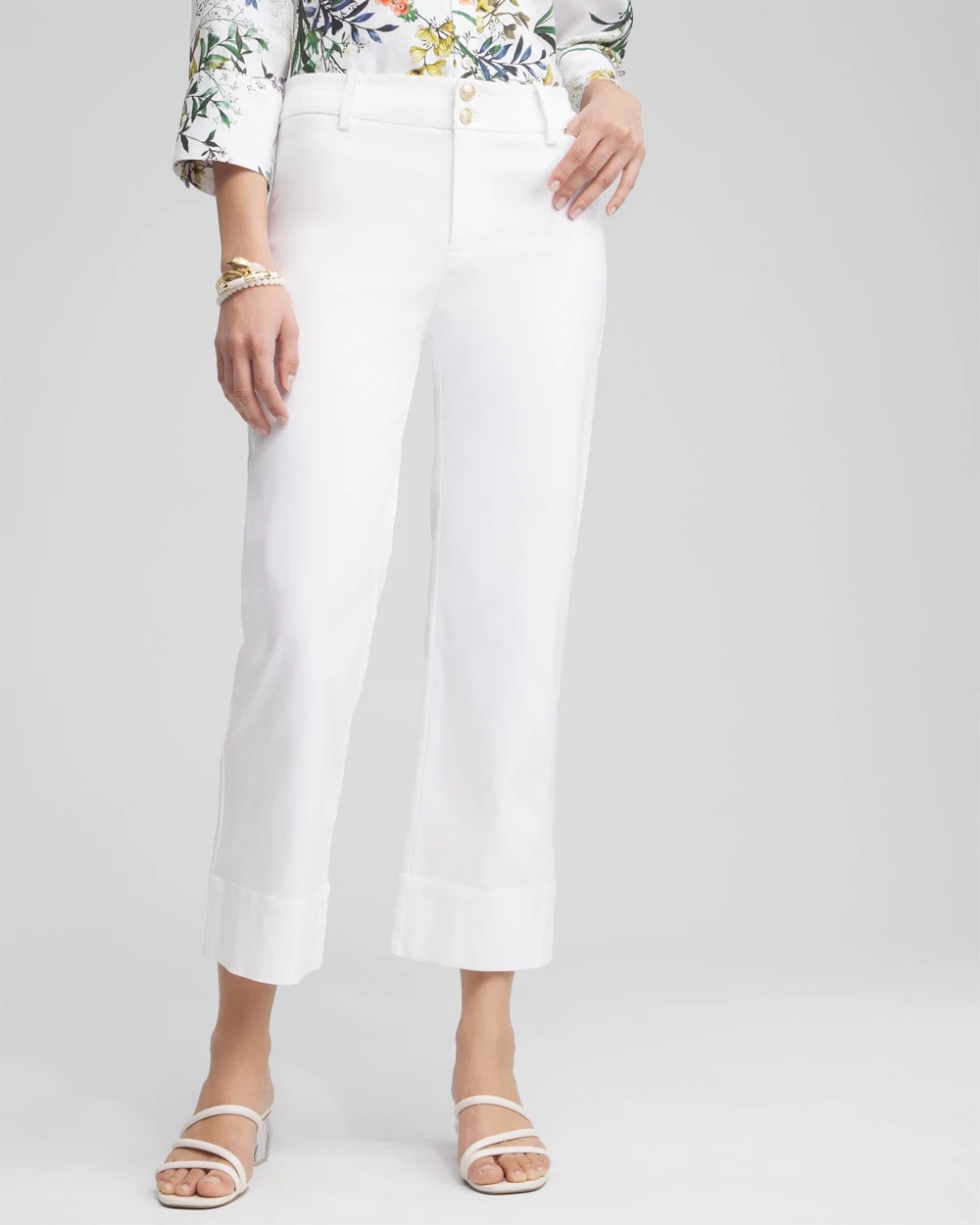 Chico's Latest | Trapunto Straight Leg Cropped Pants
