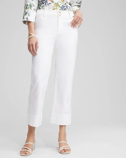 Chico's Latest | Trapunto Straight Leg Cropped Pants