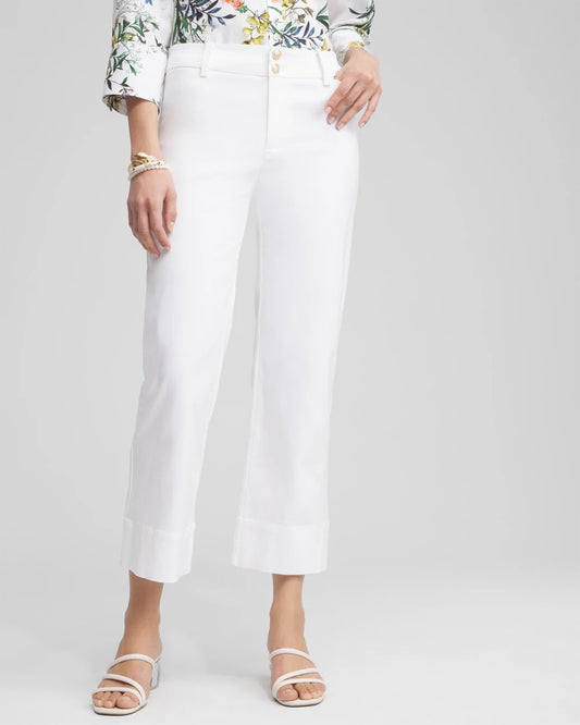 Chico's Latest | Trapunto Straight Leg Cropped Pants